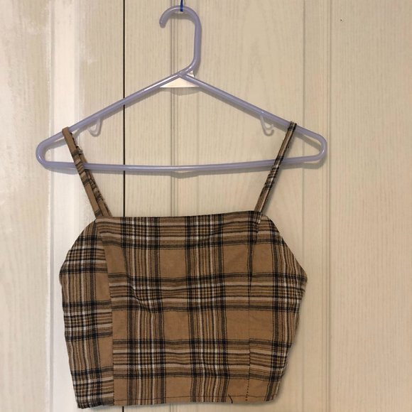 Plaid Two Piece Set Skirt And Top - Picture 2 of 5